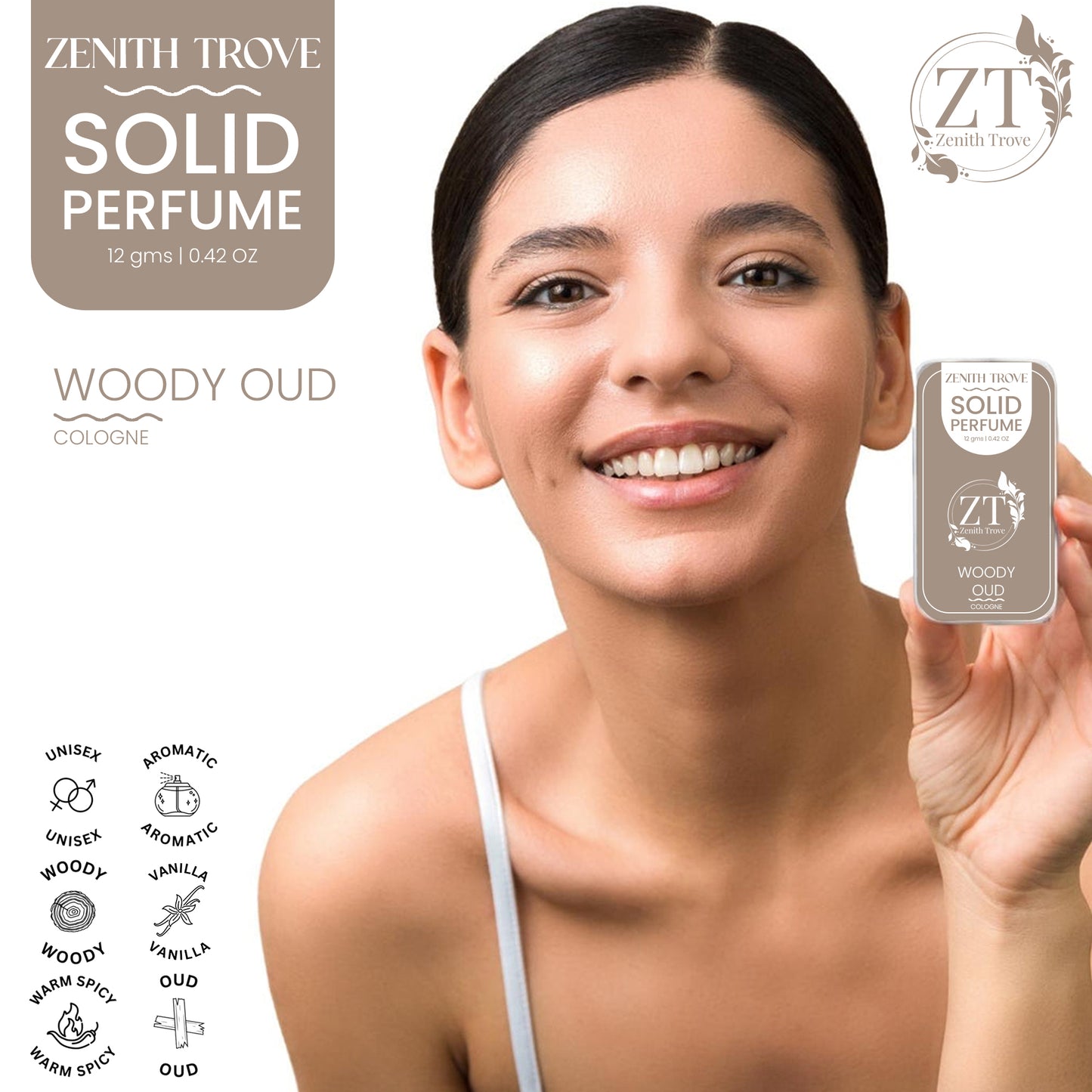 woody oud solid perfume for men & women