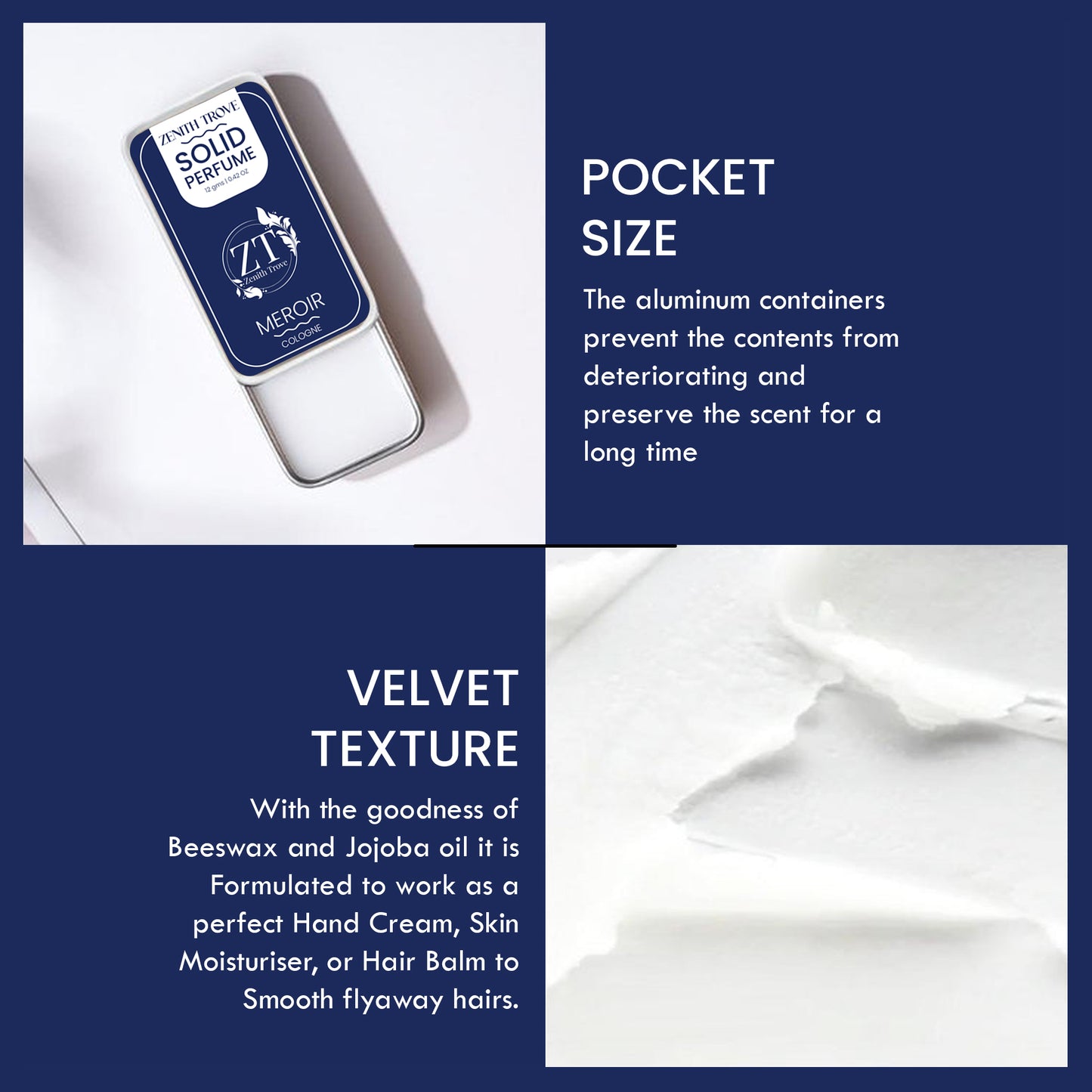meroir solid perfume wax for men & women