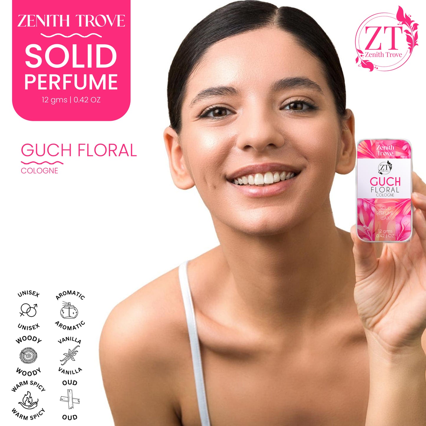 guch floral solid perfume wax for men & women