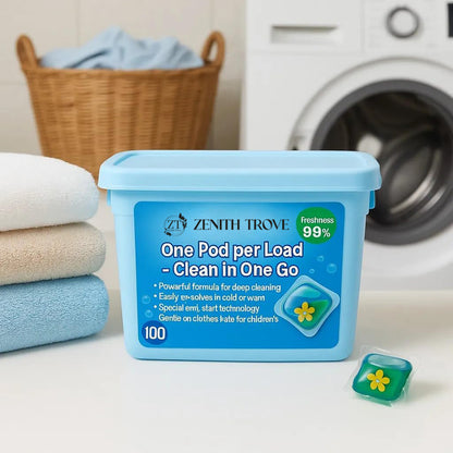 Single Laundry Detergent Pods and Beads