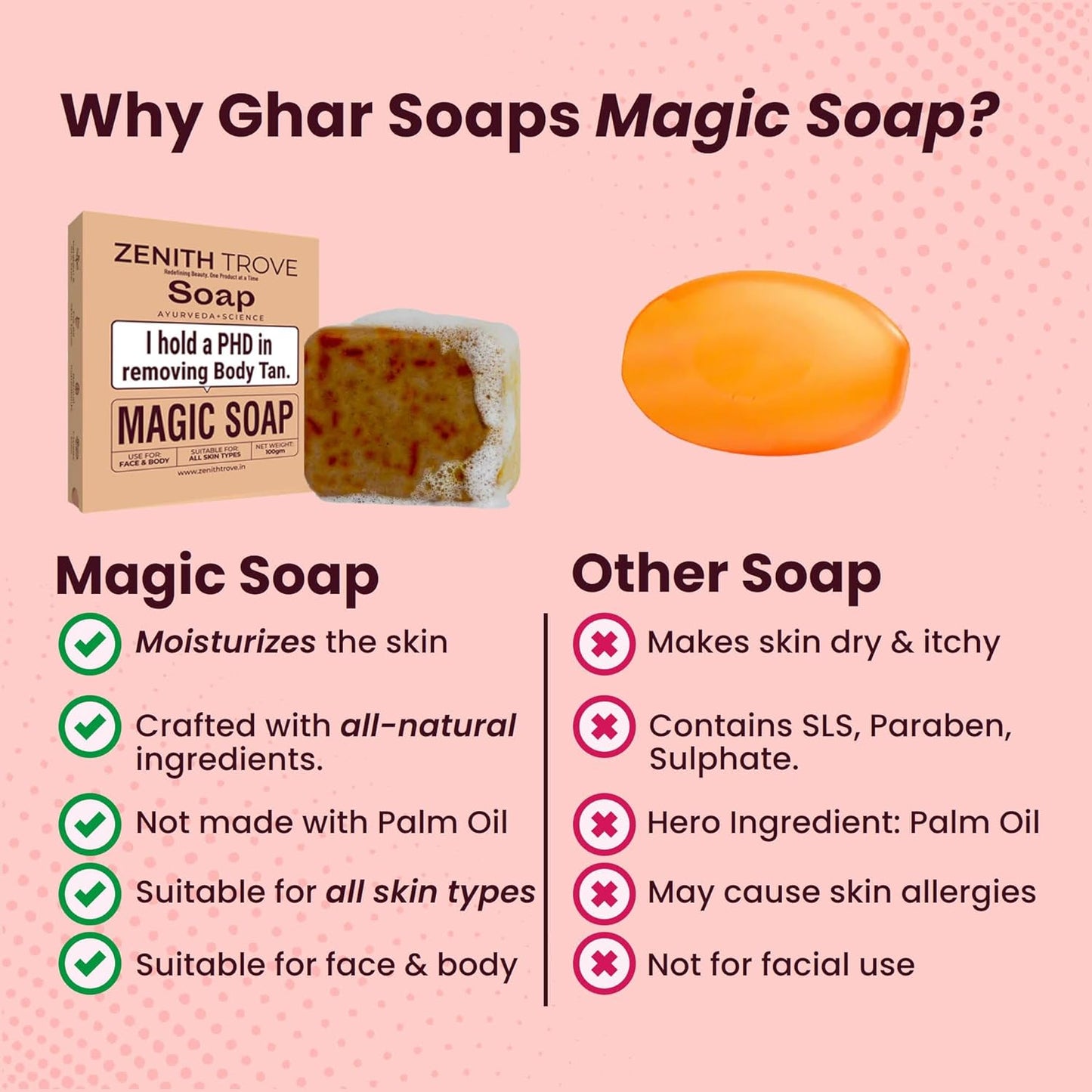 magic soap sandalwood & saffron ayurvedic body soap