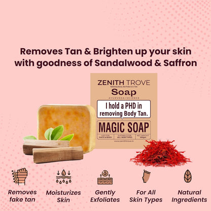 Magic Soap Sandalwood & Saffron Ayurvedic Body Soap