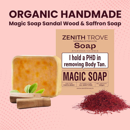 Magic Soap Sandalwood & Saffron Ayurvedic Body Soap