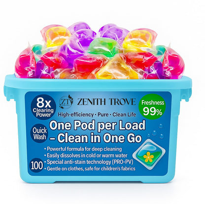 Single Laundry Detergent Pods and Beads