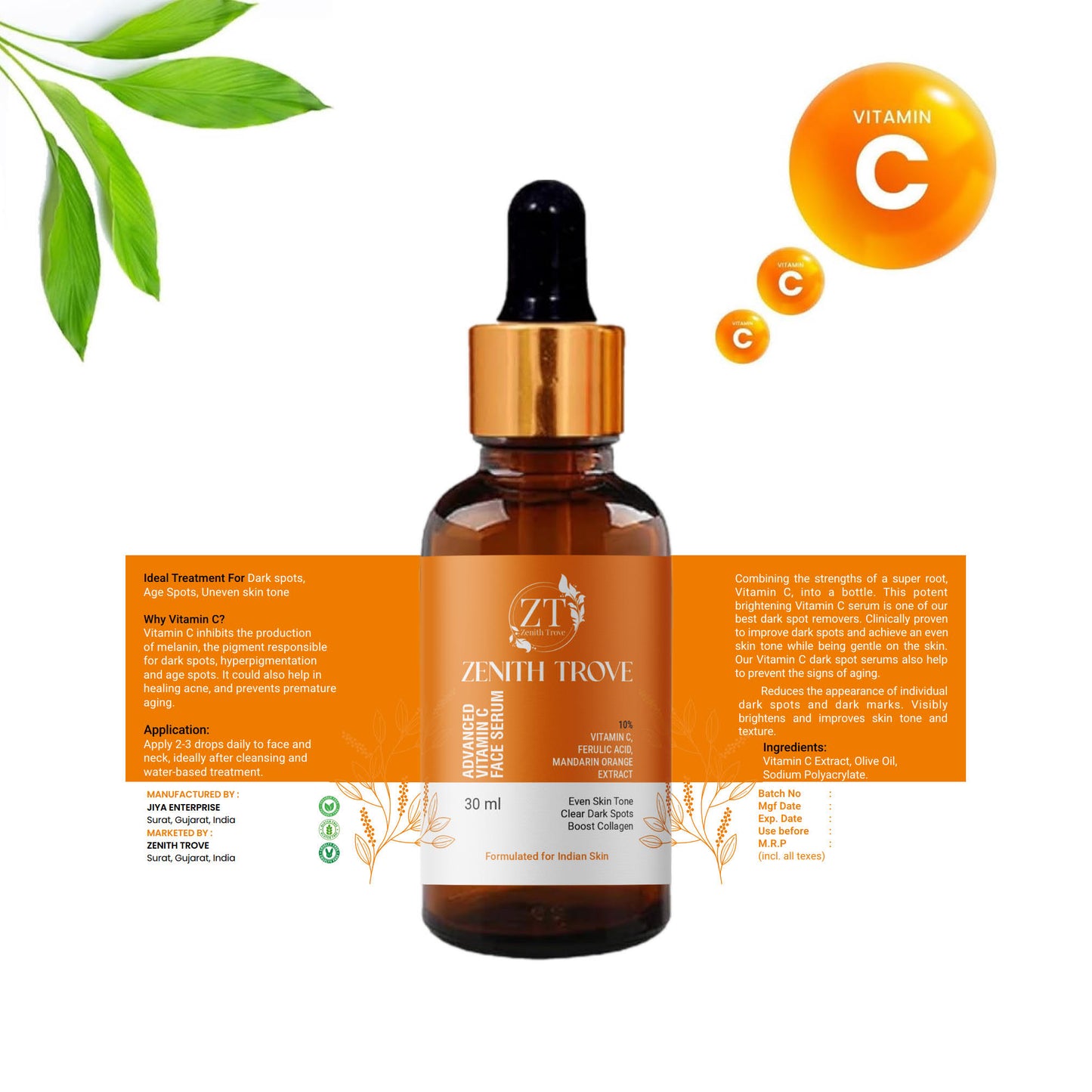advance vitamin c face serum