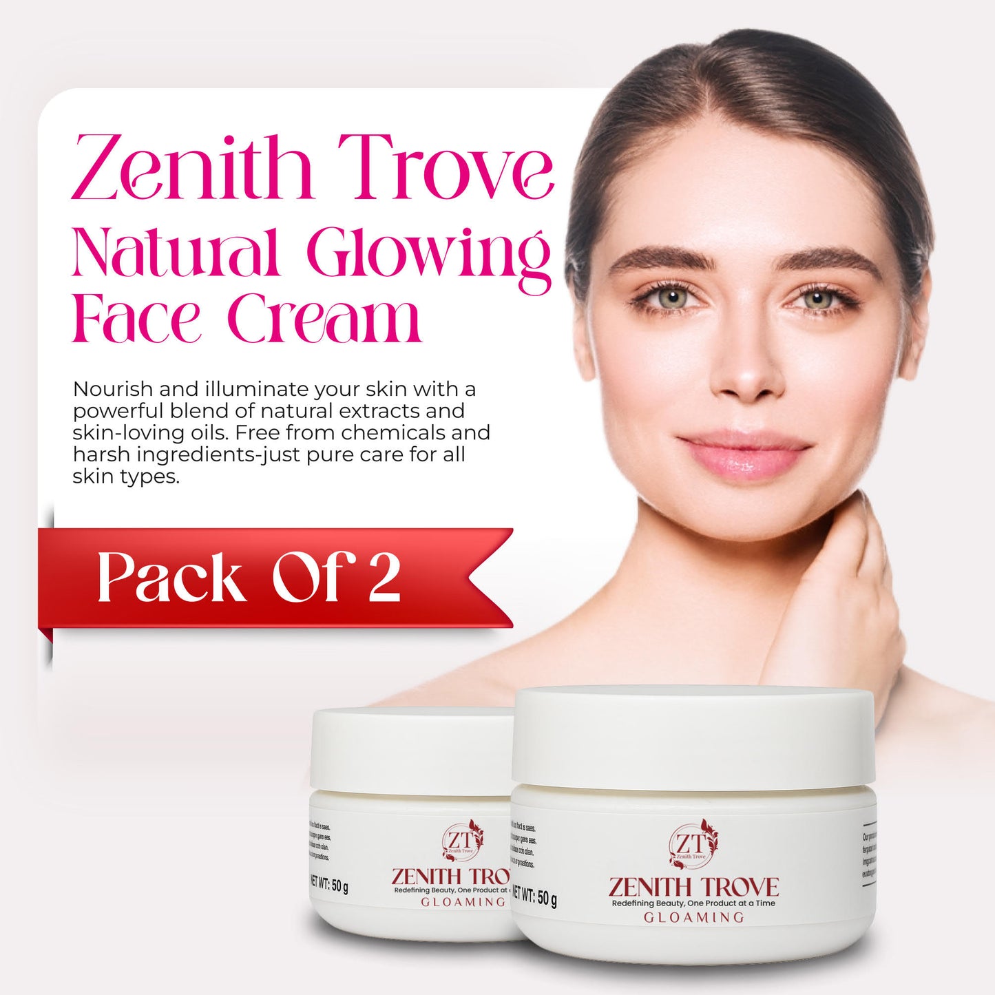 glowing face whitening cream