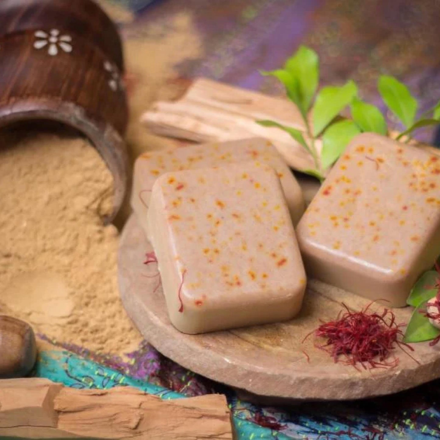magic soap sandalwood & saffron ayurvedic body soap