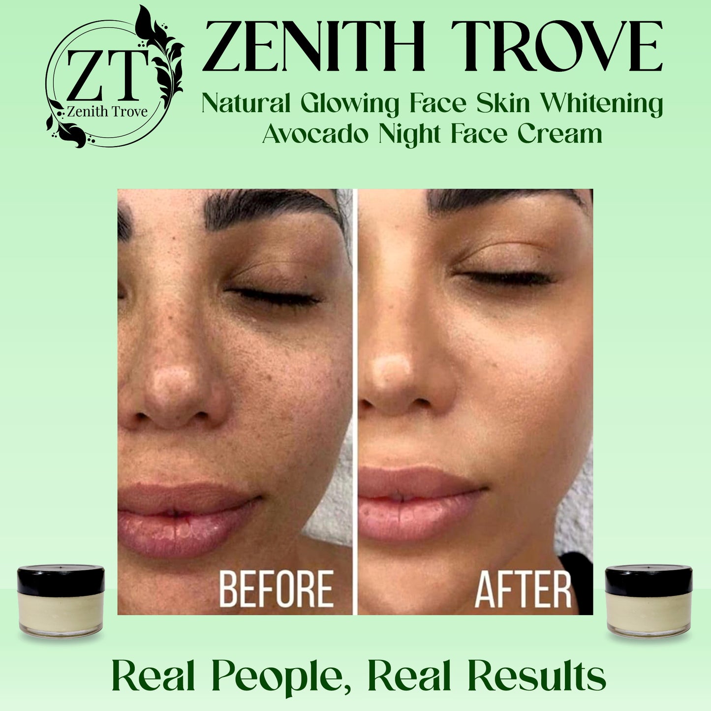 night cream with avocado skin whitening and brightening face moisturizer  for men & women cream