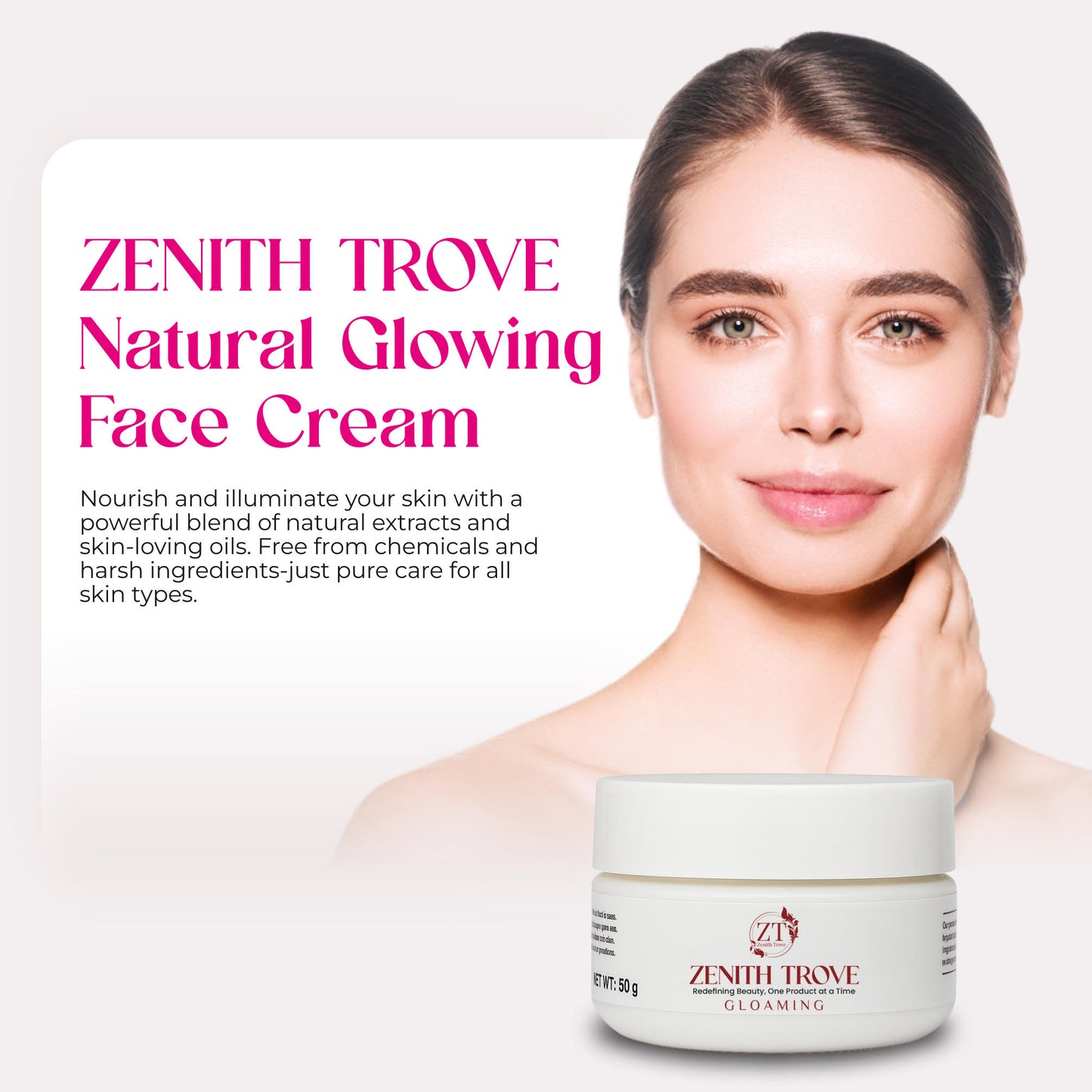 glowing face whitening cream