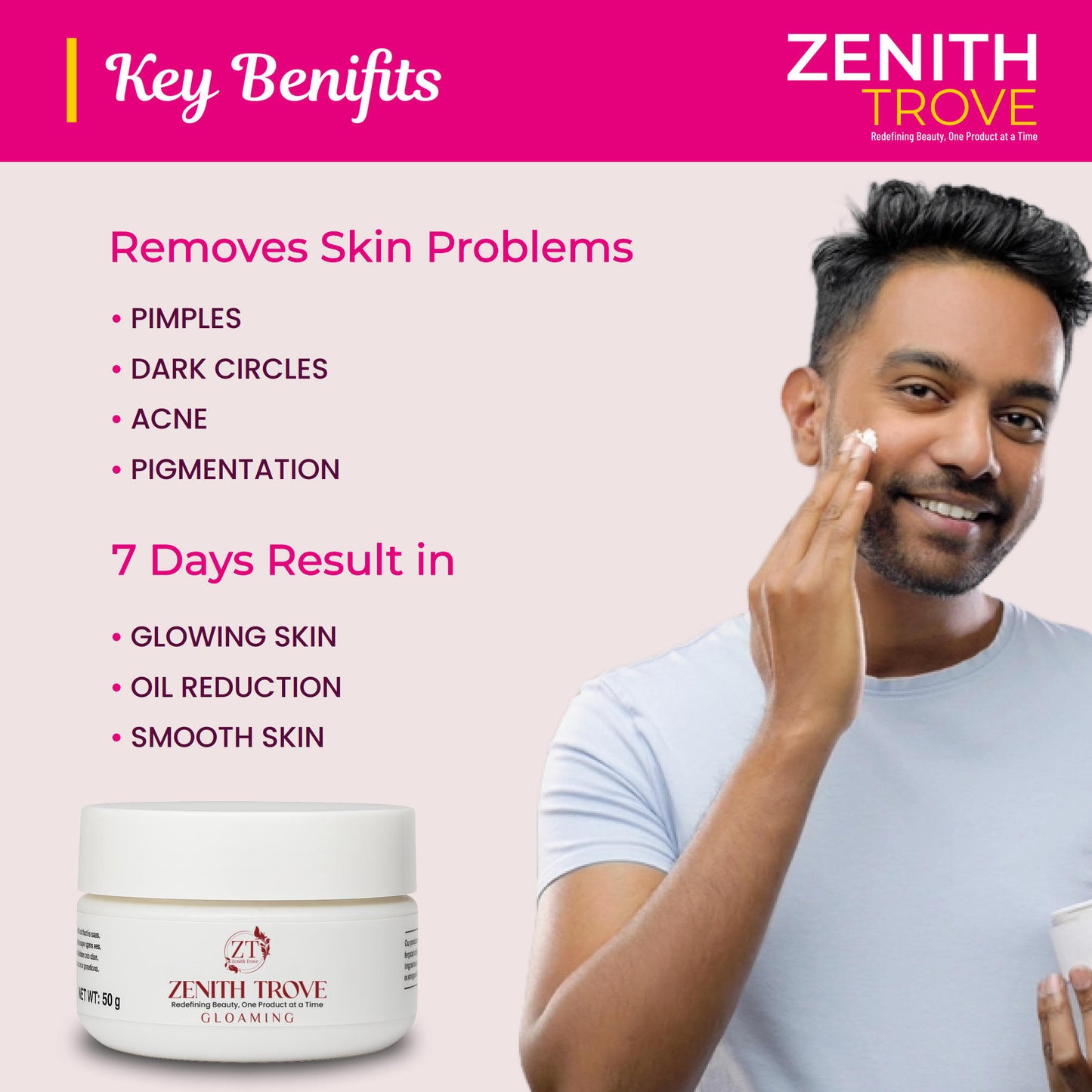 glowing face whitening cream