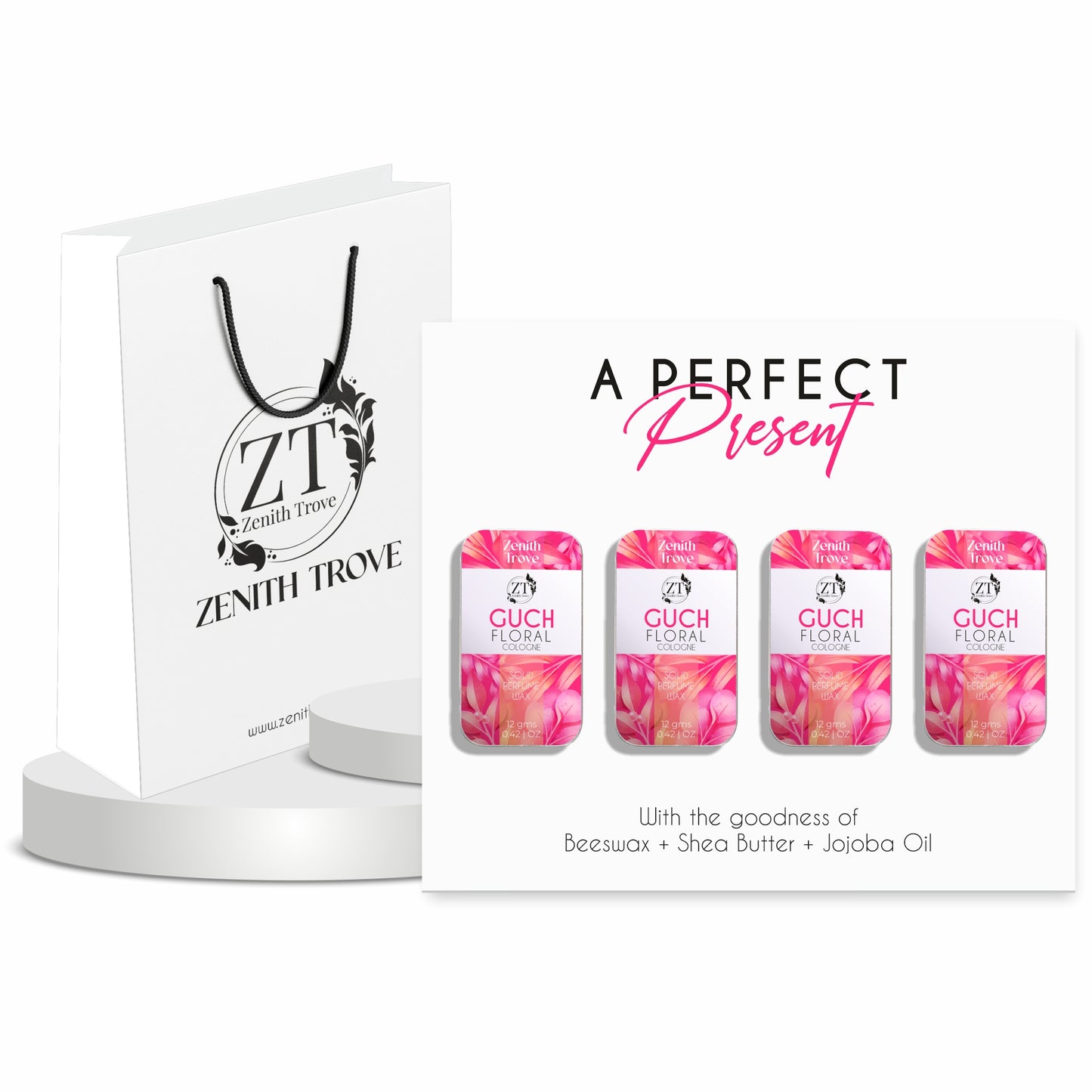 guch floral solid perfume wax for men & women