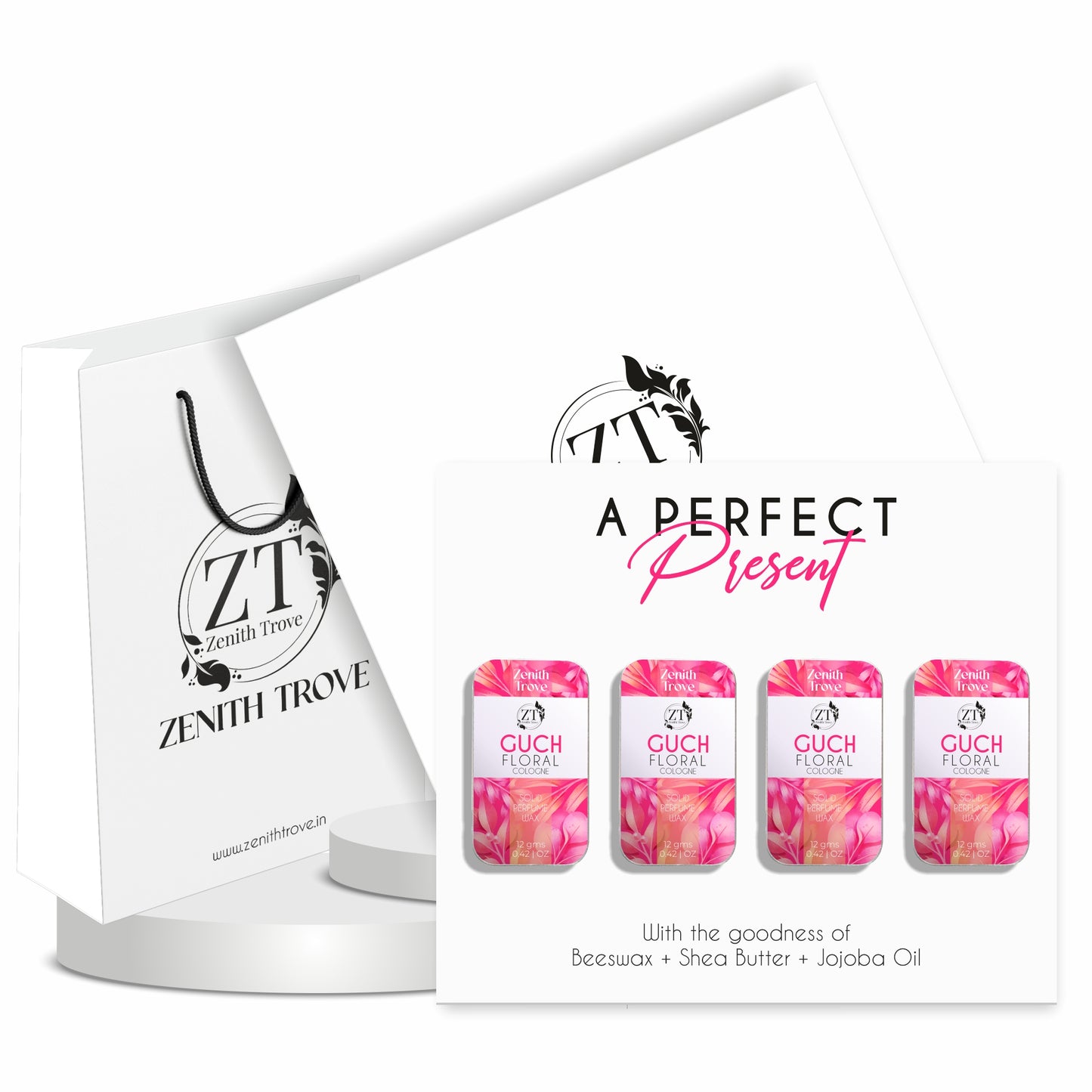 guch floral solid perfume wax for men & women
