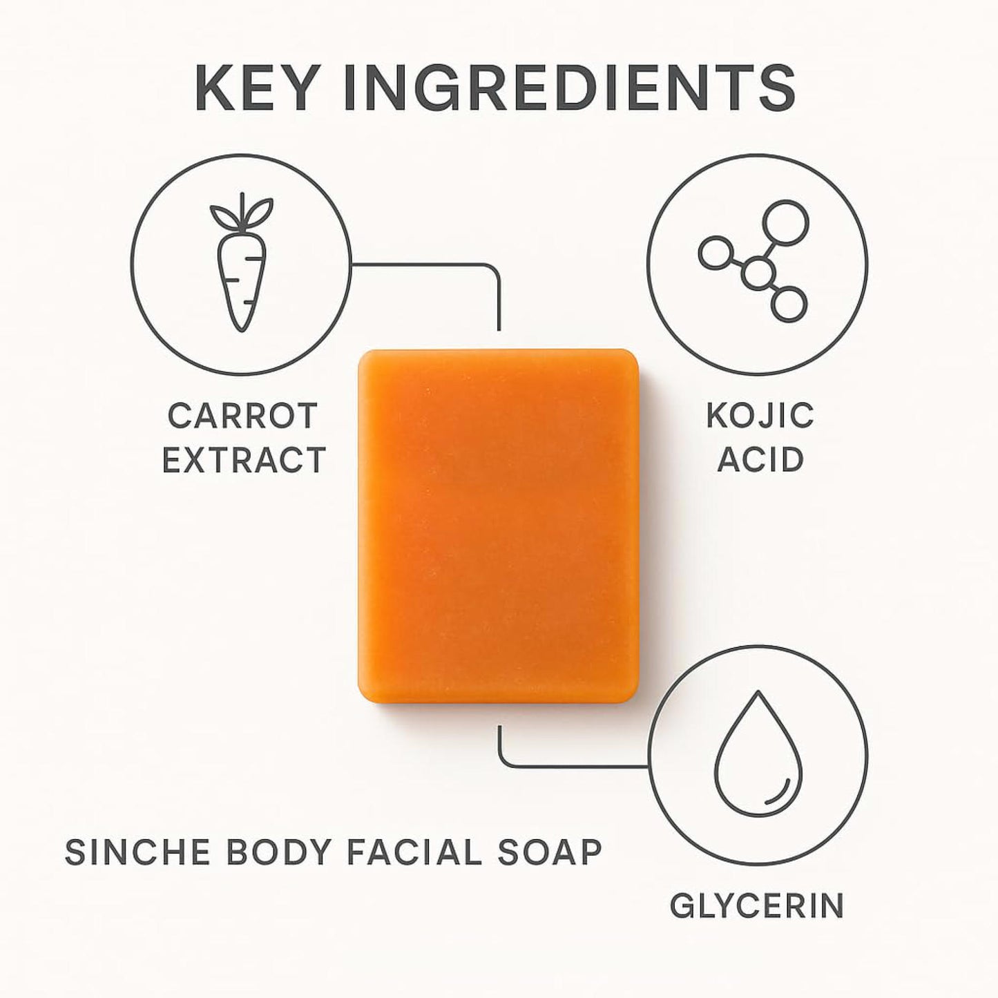 sinche kojic acid skin whitening ayurvedic body soap