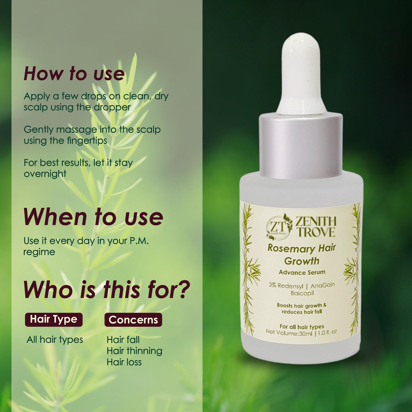 rosemary hair growth serum