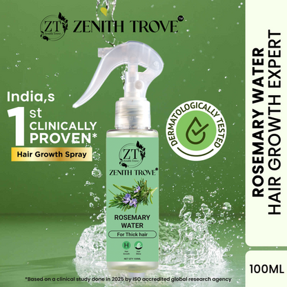Rosemary Water Spray for Hair Growth & Thickness | Natural Herbal Hair Tonic for Men & Women | Anti Hair Fall & Scalp Care Mist – 100ml