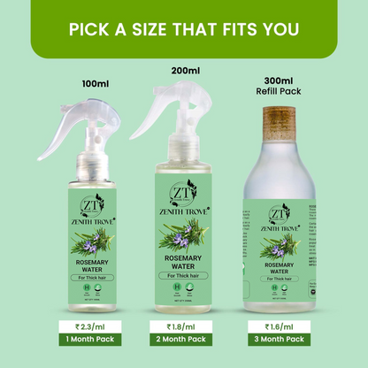 Rosemary Water Spray for Hair Growth & Thickness | Natural Herbal Hair Tonic for Men & Women | Anti Hair Fall & Scalp Care Mist – 100ml