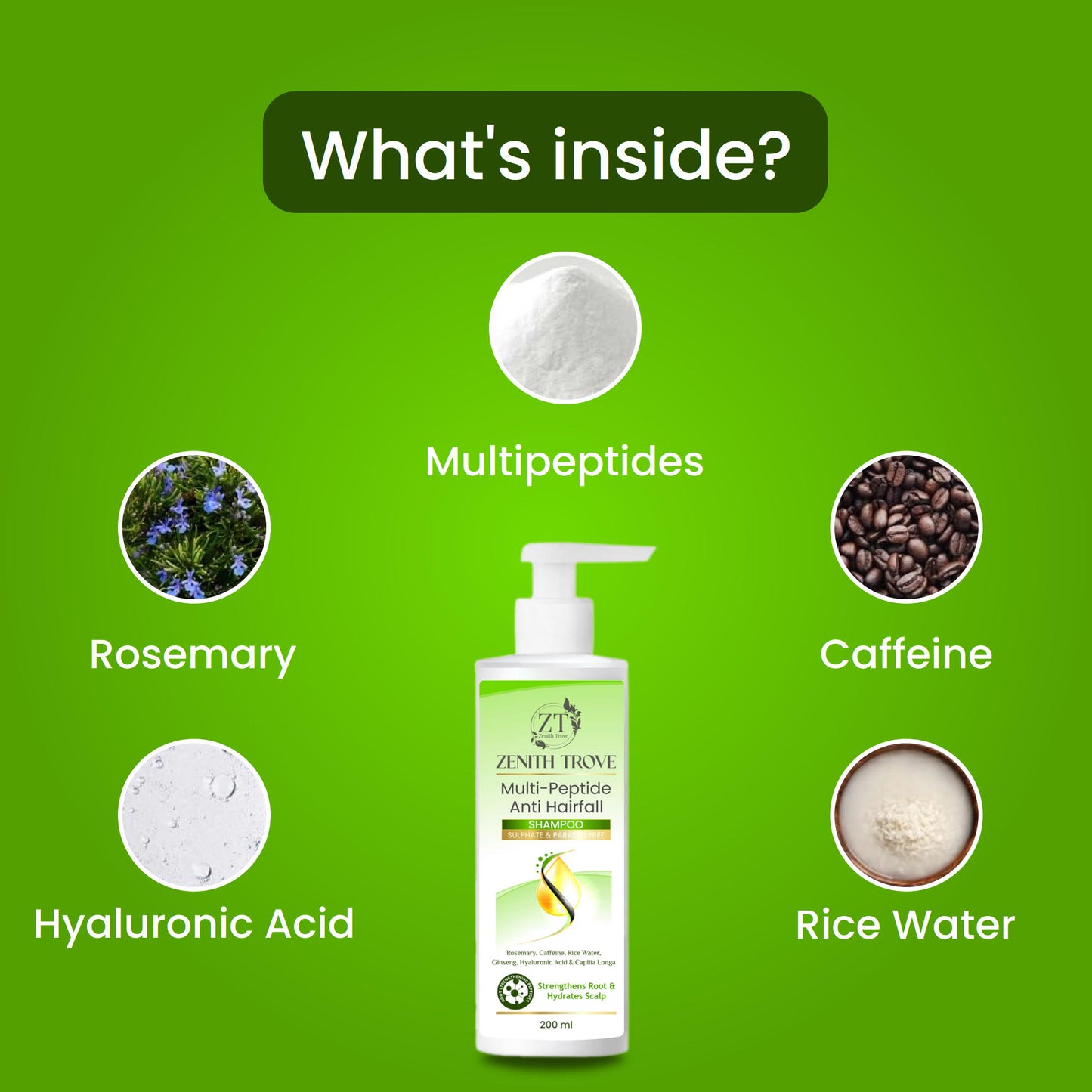 multi peptide anti  hairfall  shampoo