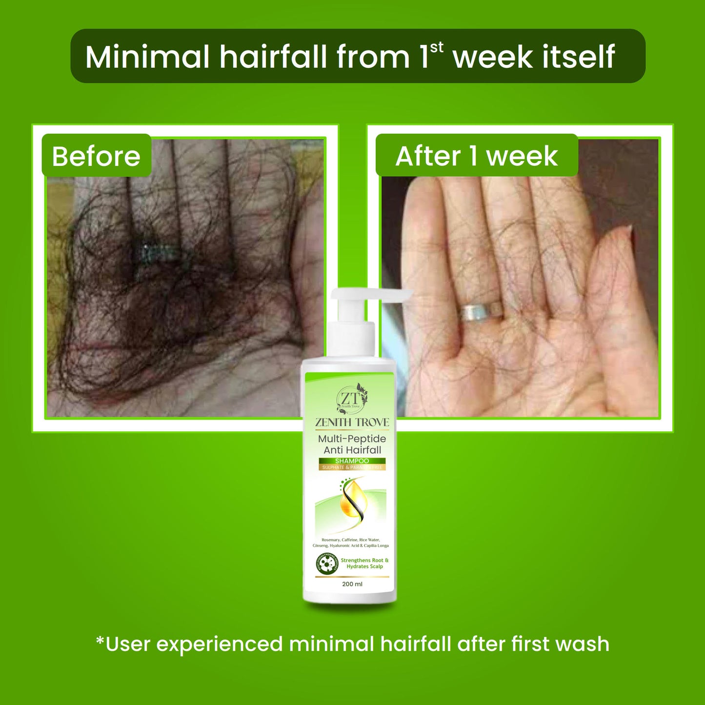 multi peptide anti  hairfall  shampoo