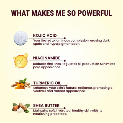 Kojic Acid 2 % Soap with Niacinamide Ayurvedic Body Soap