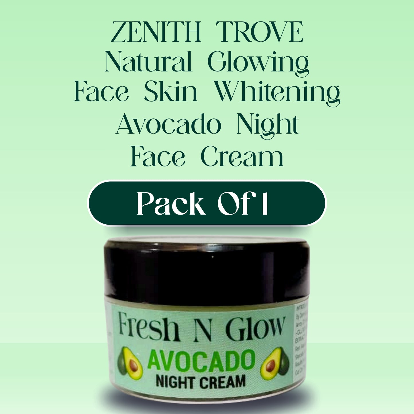night cream with avocado skin whitening and brightening face moisturizer  for men & women cream