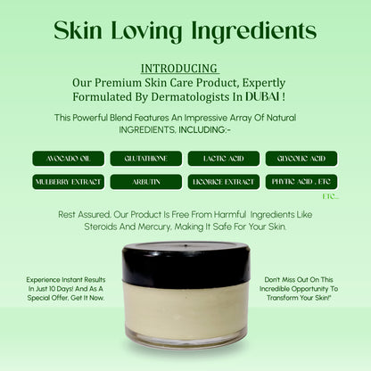 Night Cream With Avocado Skin Whitening and Brightening Face Moisturizer  For Men & Women Cream
