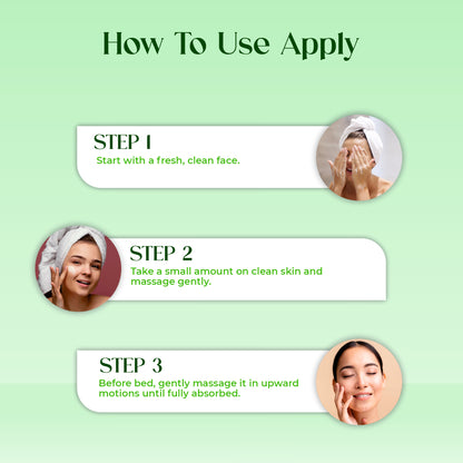 Night Cream With Avocado Skin Whitening and Brightening Face Moisturizer  For Men & Women Cream