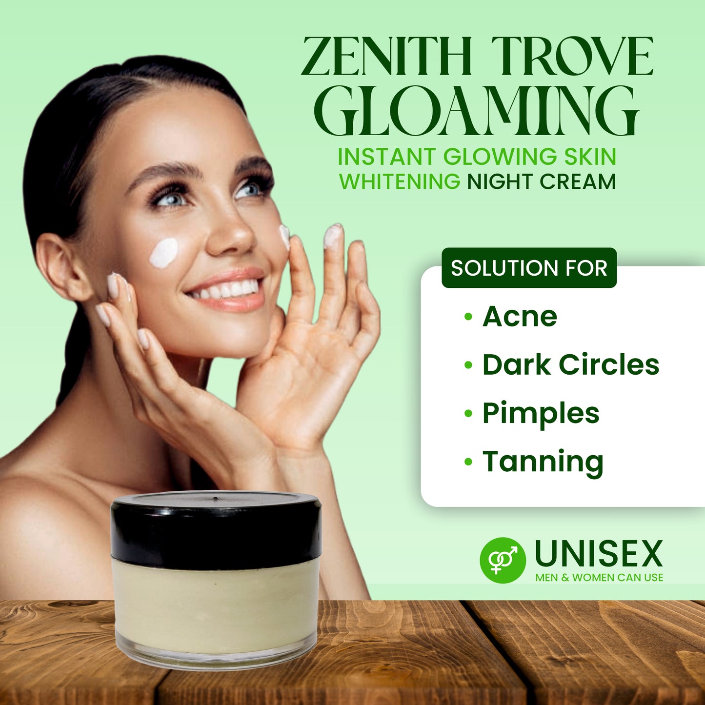 night cream with avocado skin whitening and brightening face moisturizer  for men & women cream