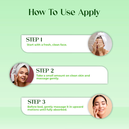 Night Cream With Avocado Skin Whitening and Brightening Face Moisturizer  For Men & Women Cream