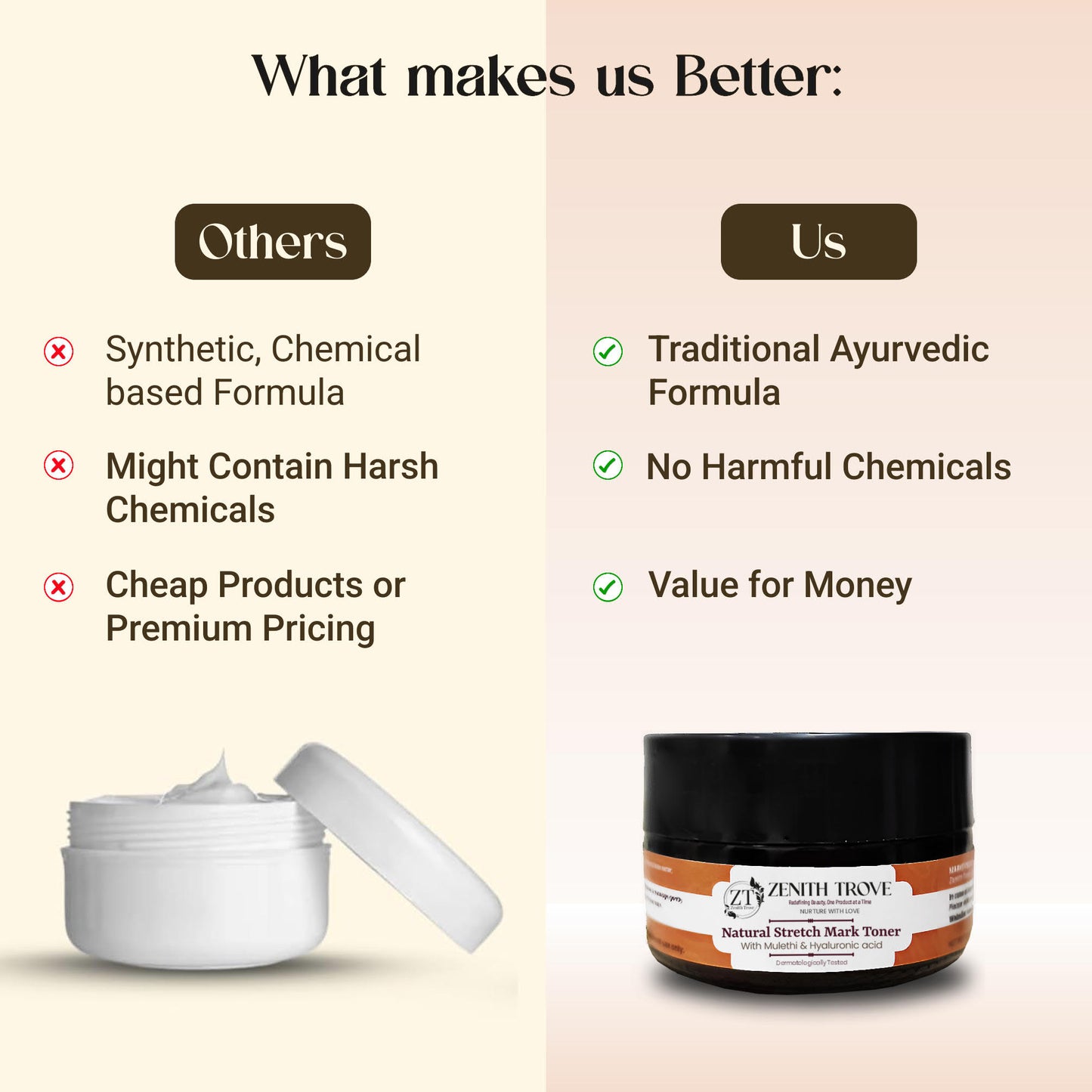 natural stretch mark removal toner cream