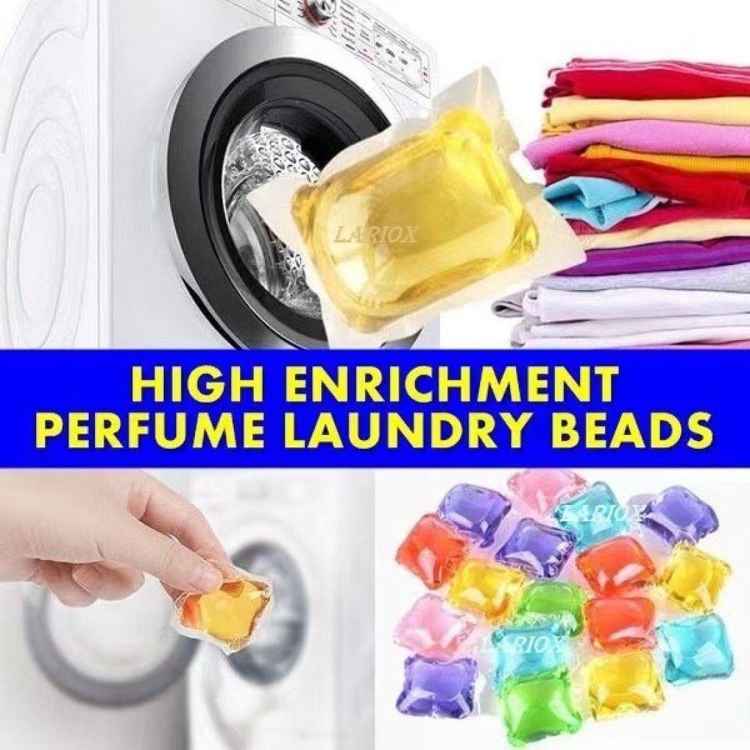 single laundry detergent pods and beads