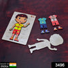 3496 Wooden Boy Body Parts Puzzle with Pictures Body Part Puzzle for Kid Early Education Letters Puzzles for Preschool. DeoDap