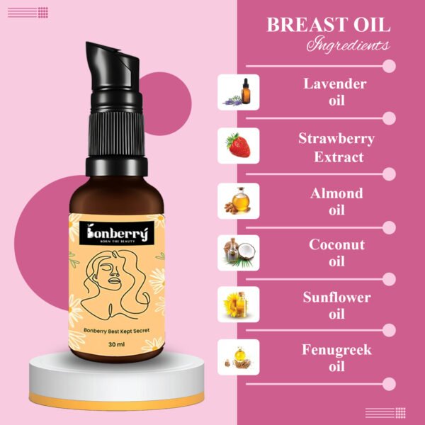 Bonberry Ayurvedic Natural Breast Oil - Image 3