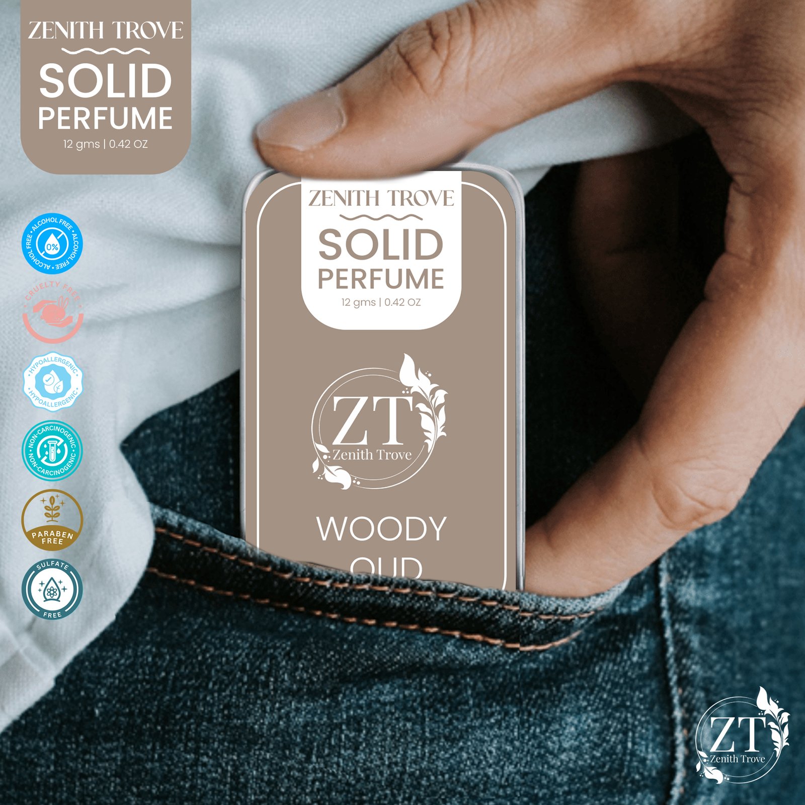 Woody Oud Body Wax Solid Perfume