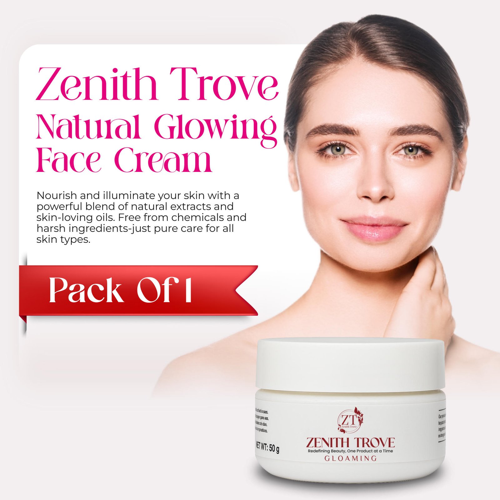 Glowing Face Whitening Cream