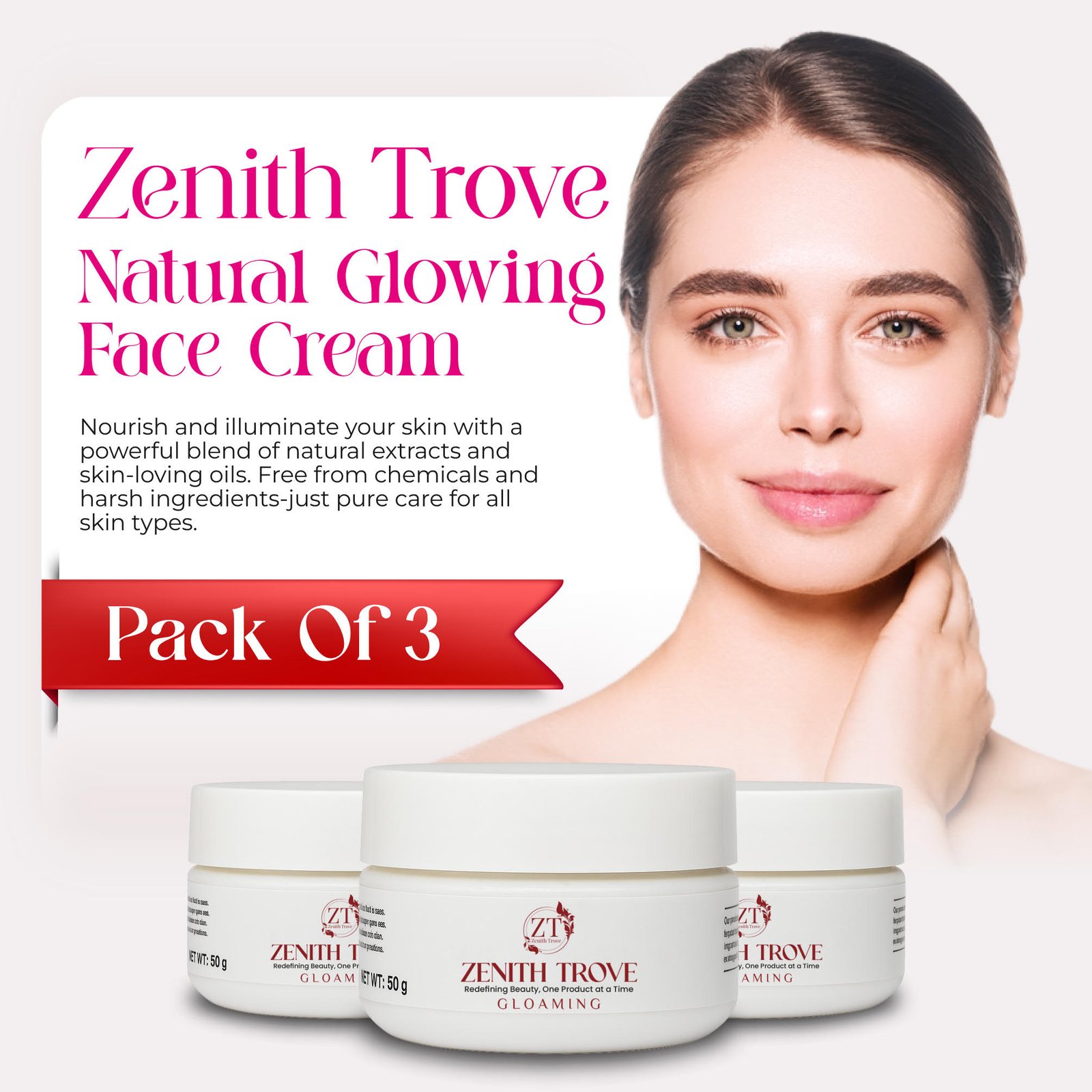 Glowing Face Whitening Cream