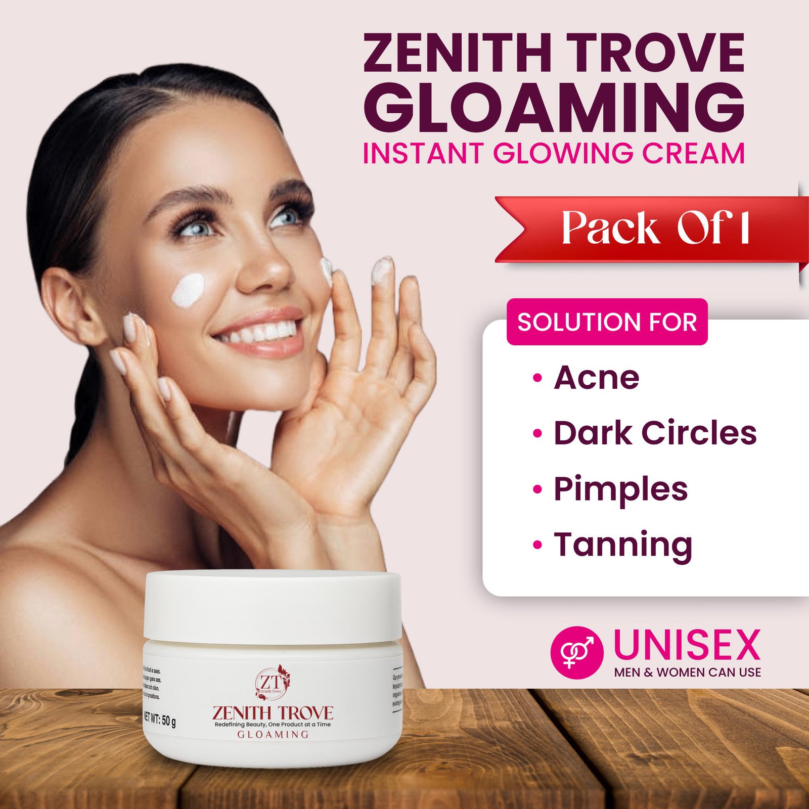 Glowing Face Whitening Cream