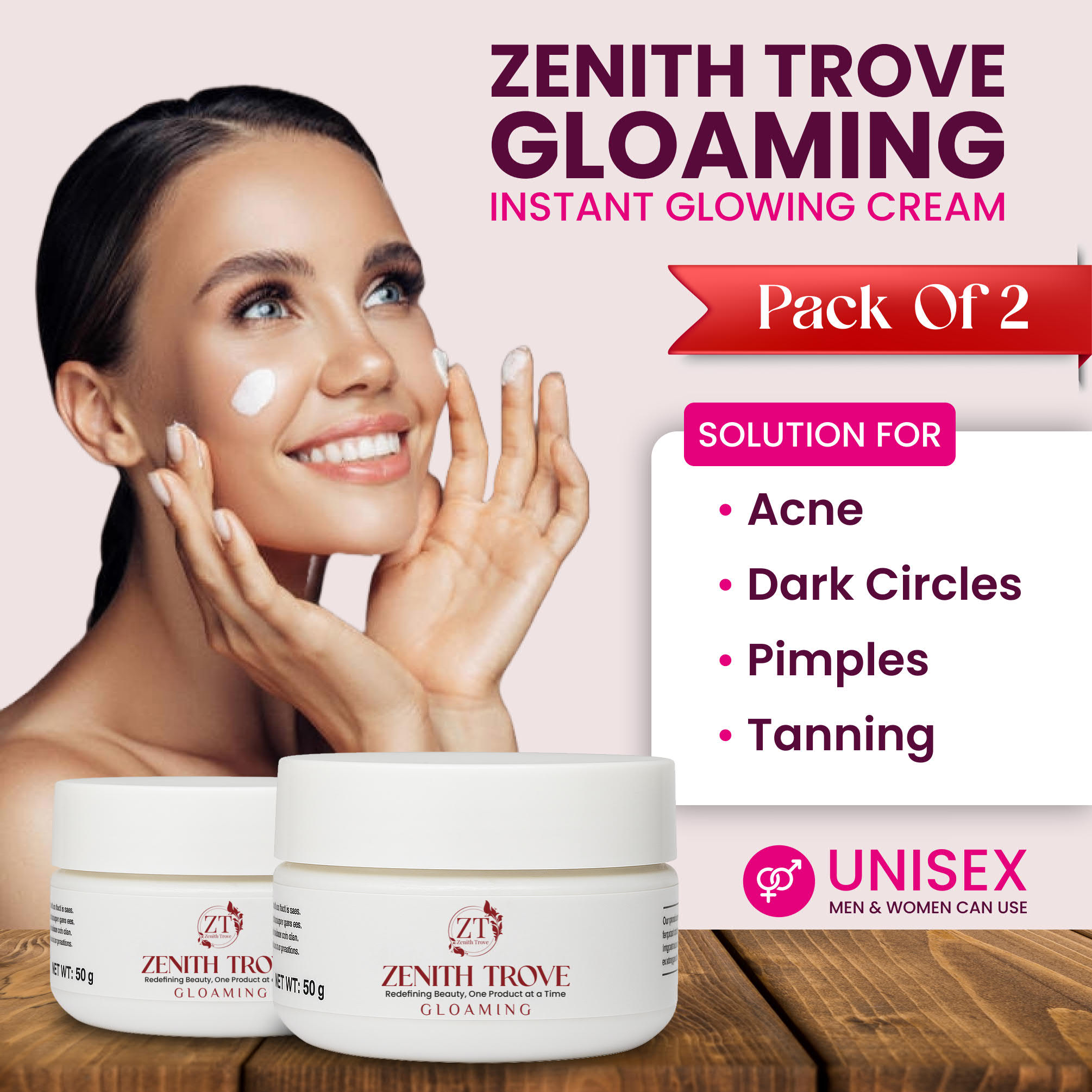 Glowing Face Whitening Cream