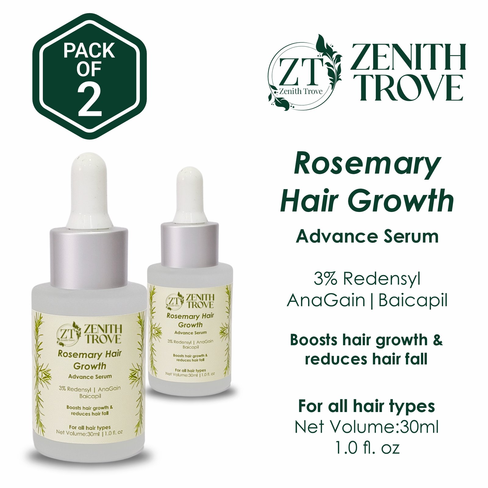 Rosemary Advanced Hair Growth Serum