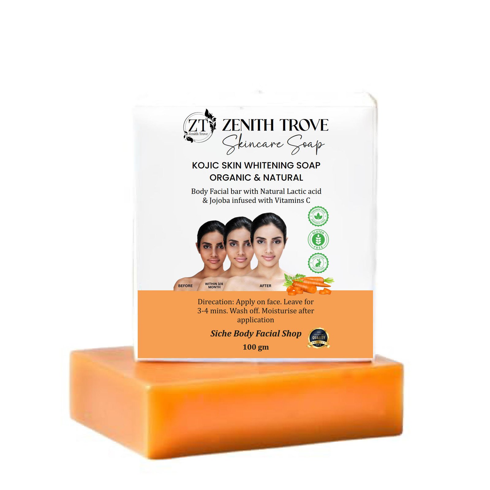 Sinche Soap Kojic skin whitening soap organic and natural