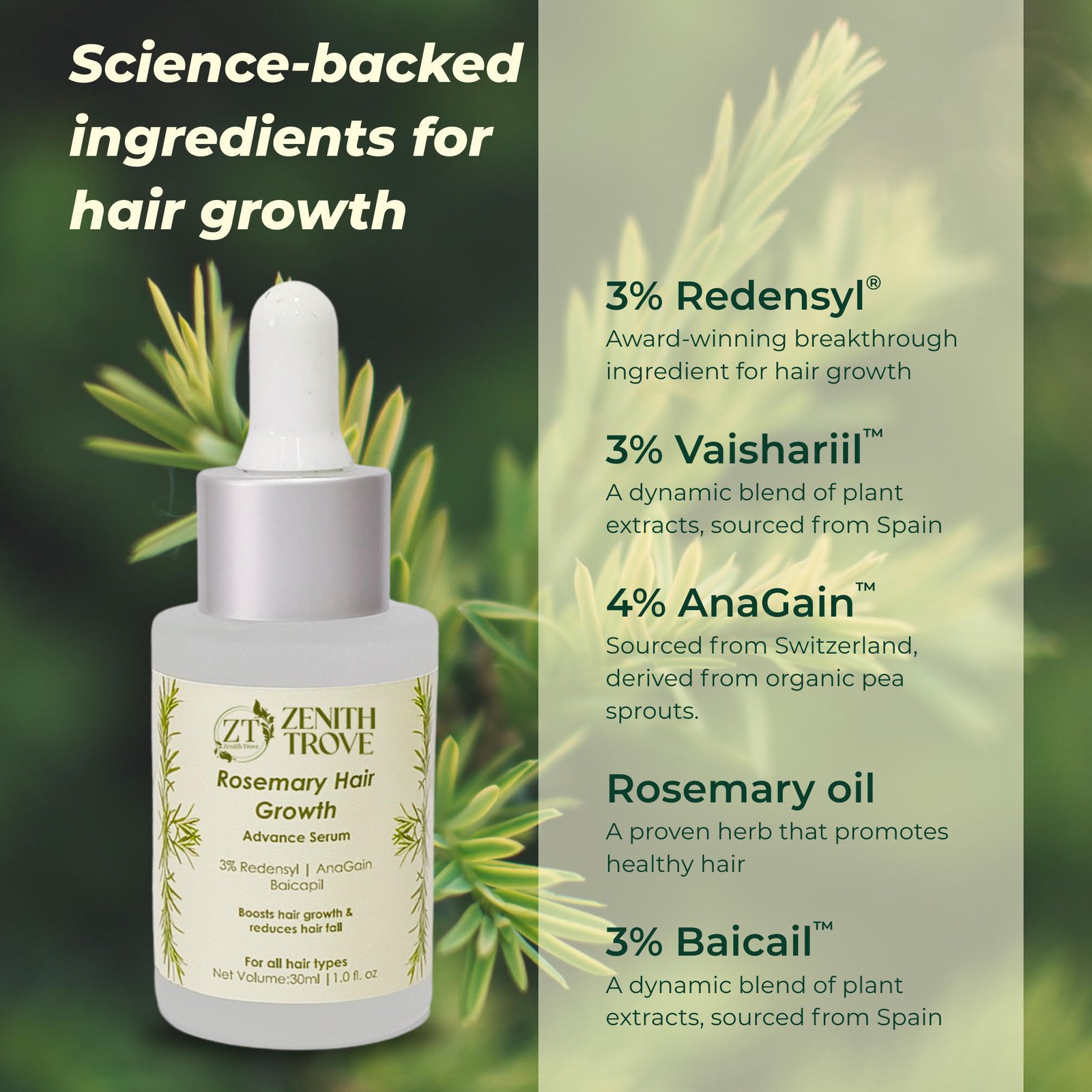 Rosemary Advanced Hair Growth Serum