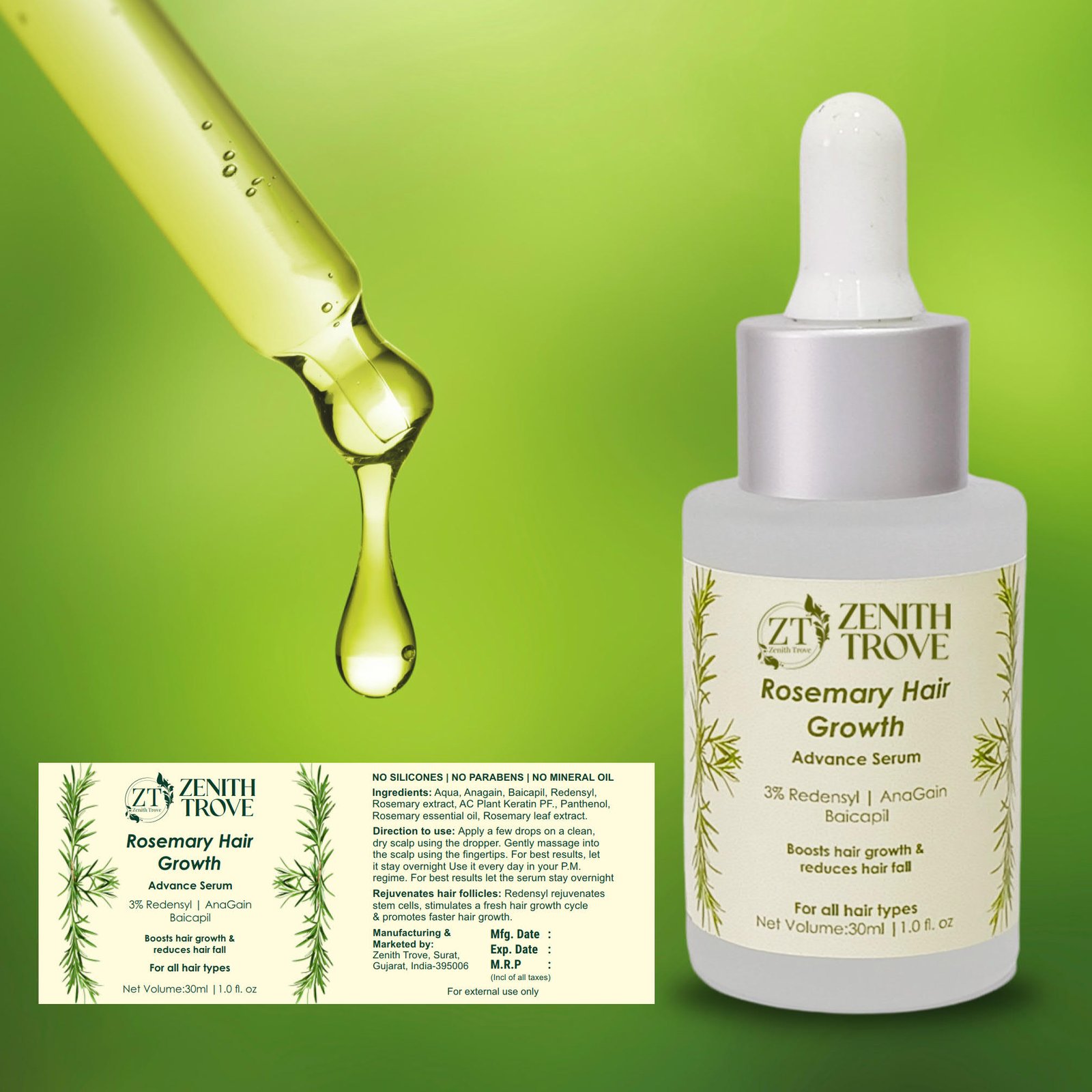 Rosemary Advanced Hair Growth Serum