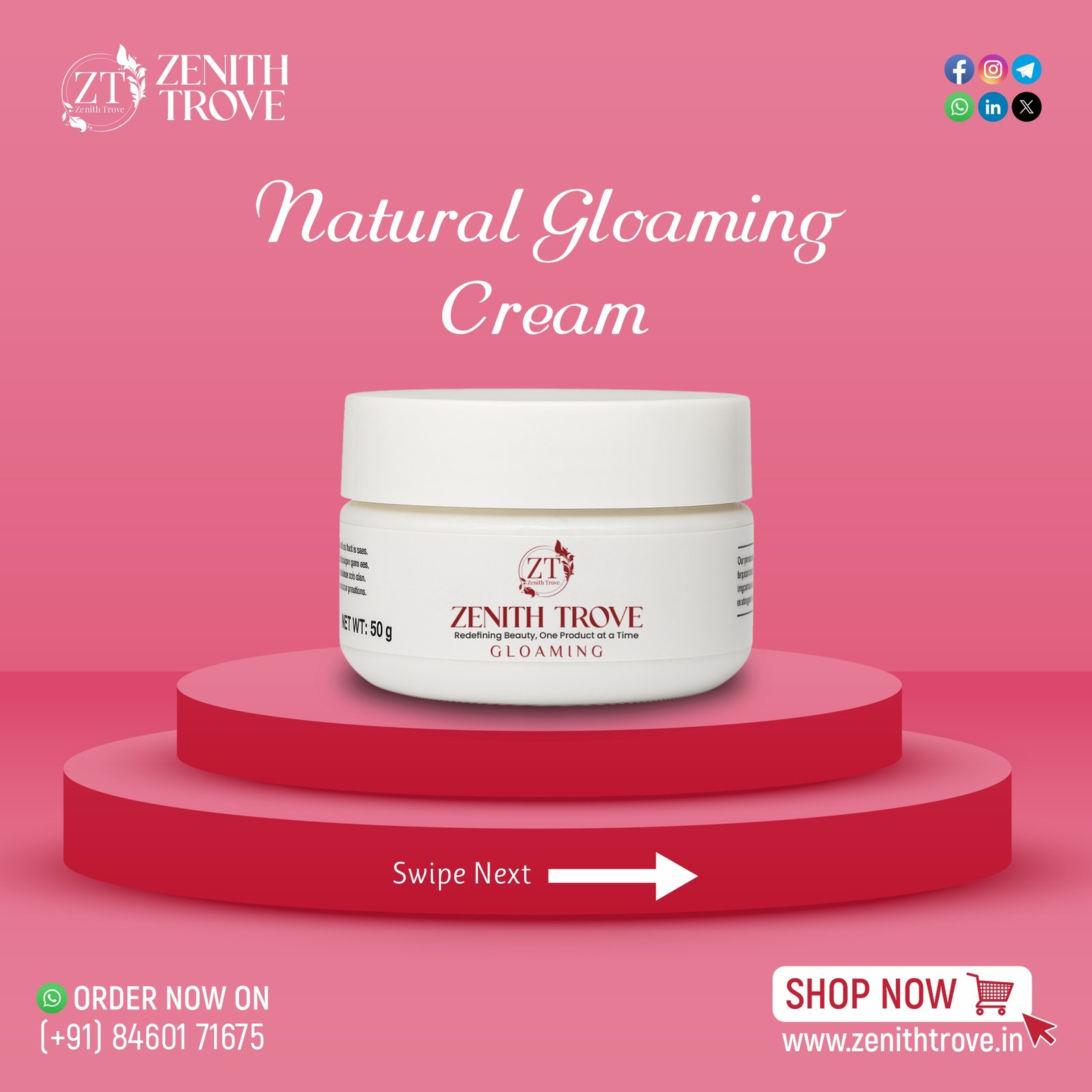 Glowing Face Whitening Cream