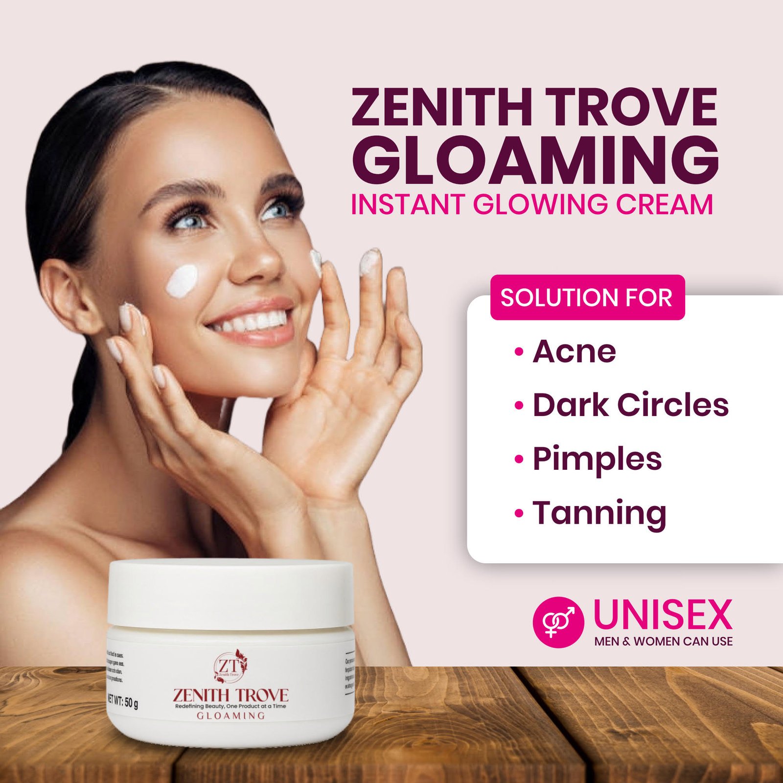 Glowing Face Whitening Cream